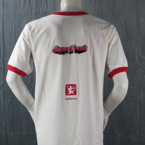 Vintage Graphic T-shirt - Super Freak Pac Man Iron Graphics - Men's Large - Picture 8 of 11